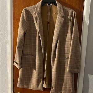 Have Tan Plaid Women's Blazer